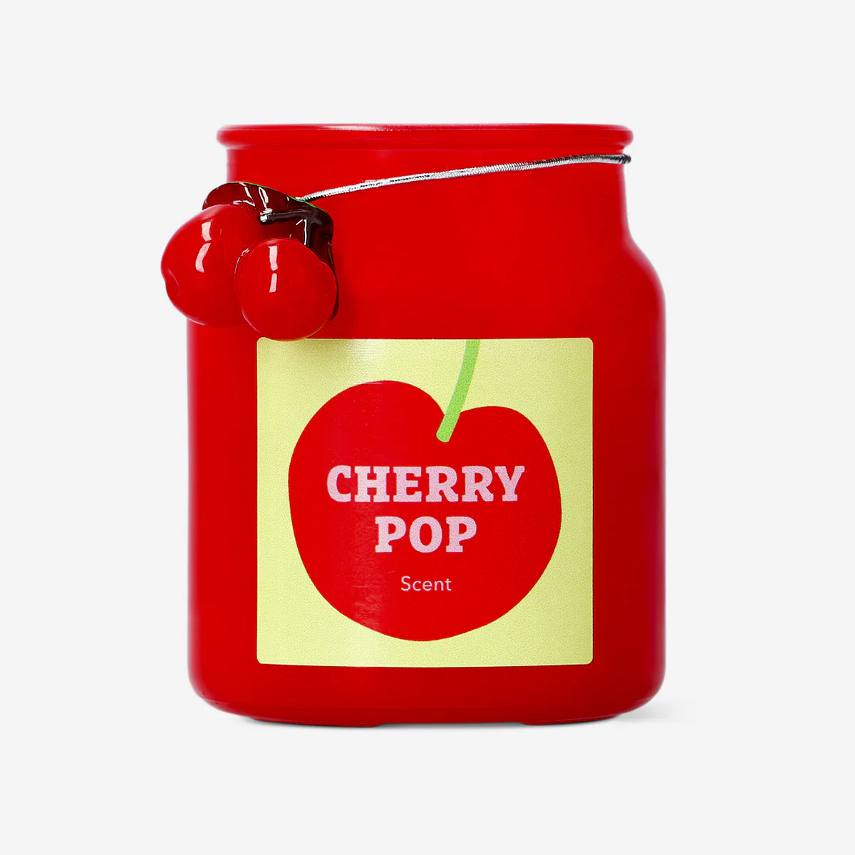 CL scented candles in milky glass