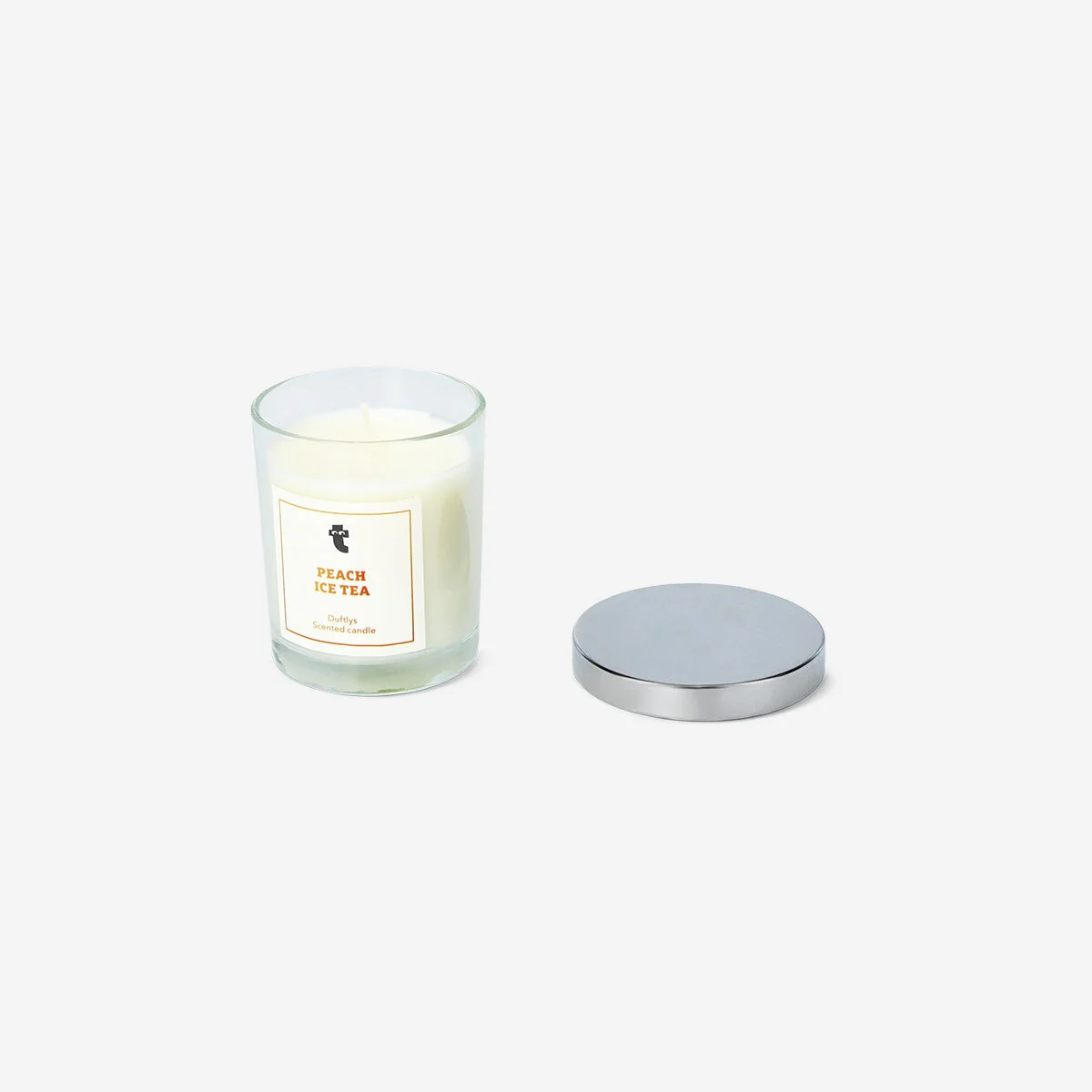 Scented candle  with peach fragrance - Image 3