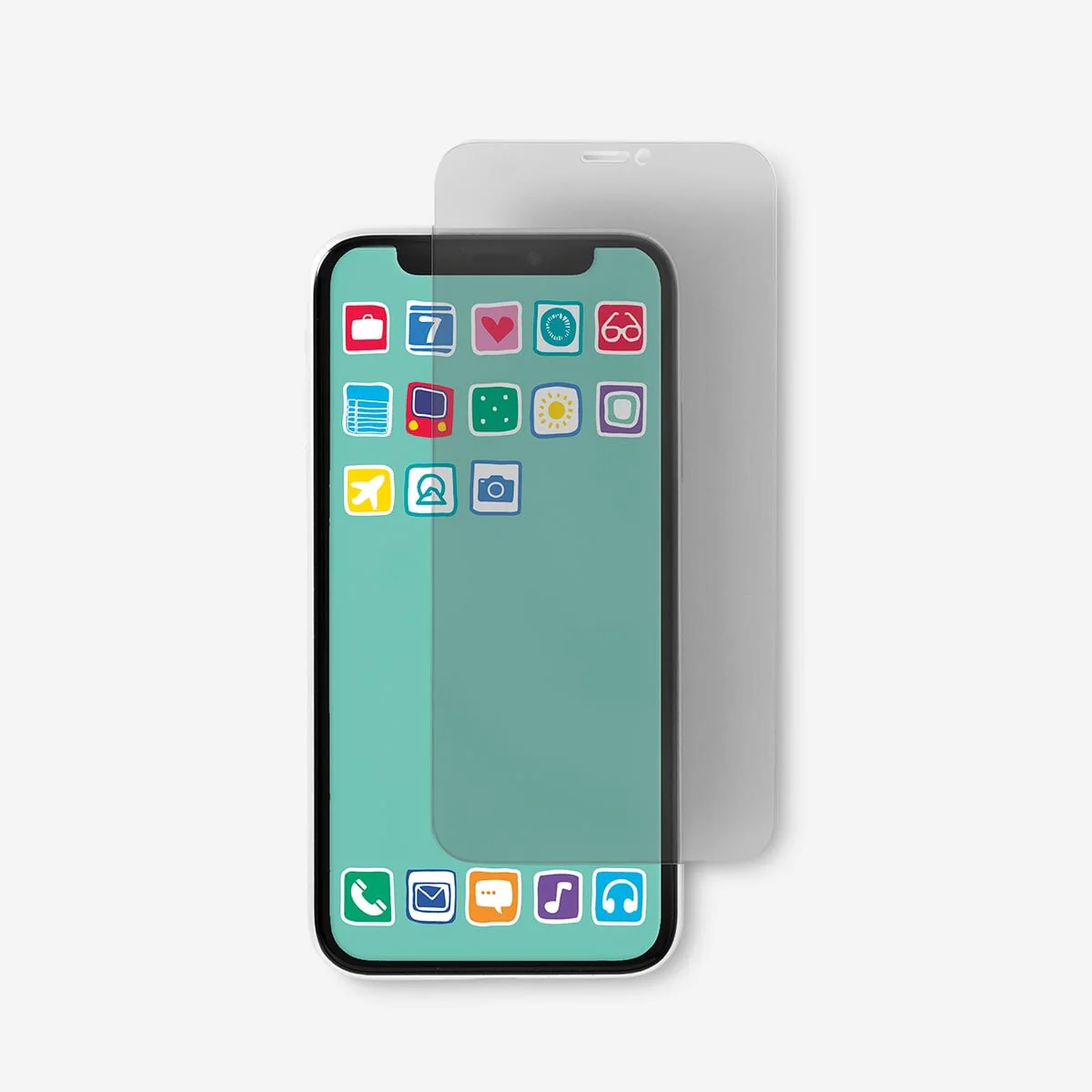 Screen protector with privacy filter. Fits iPhone 11
