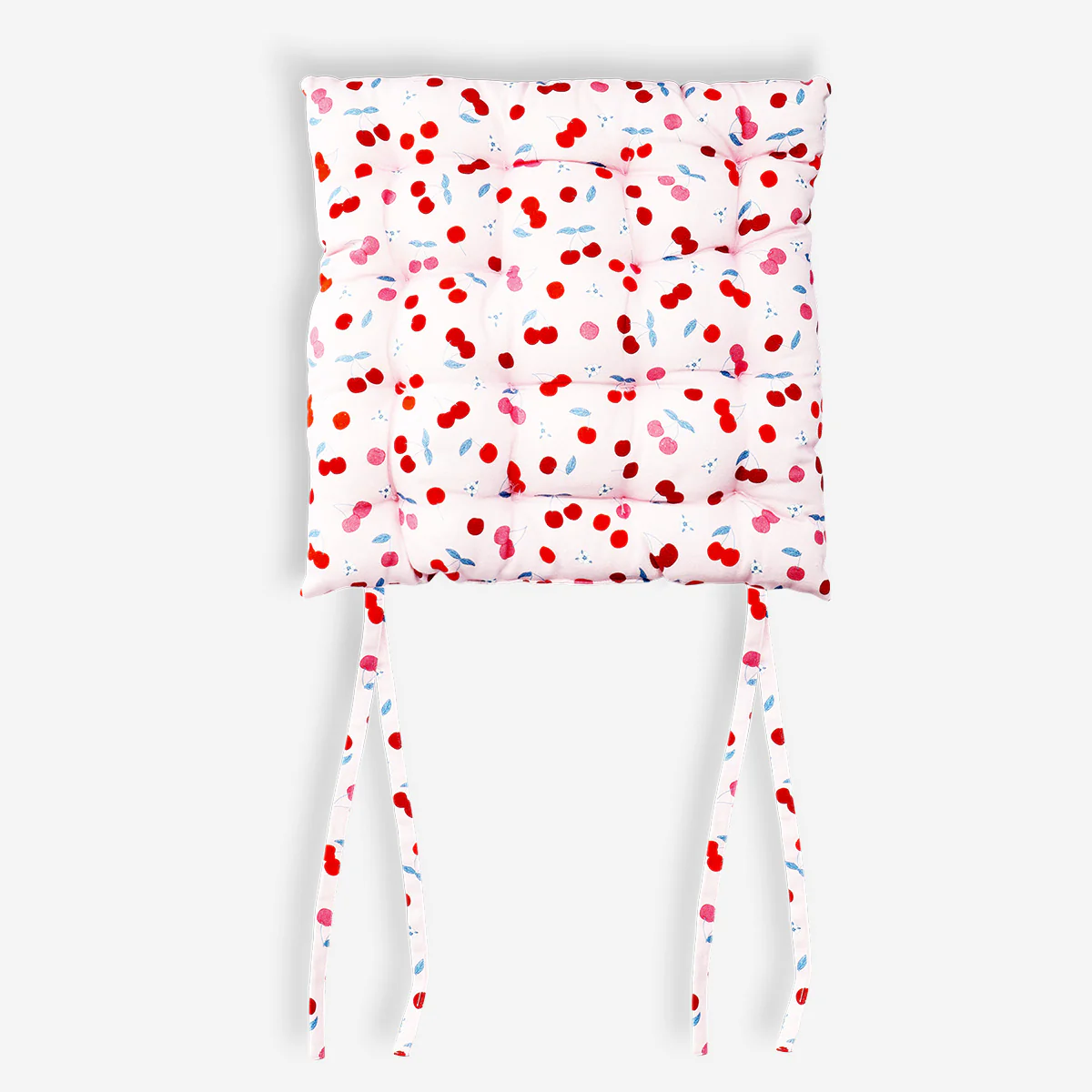 Seat cushion with berry print - 40x40 cm