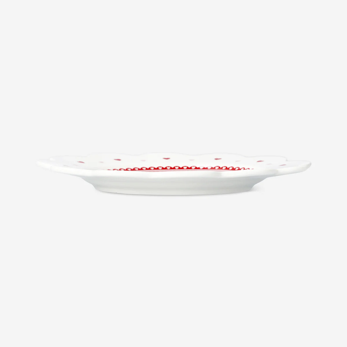 Serving plate with hearts and scalloped edges - 20 cm - Image 3