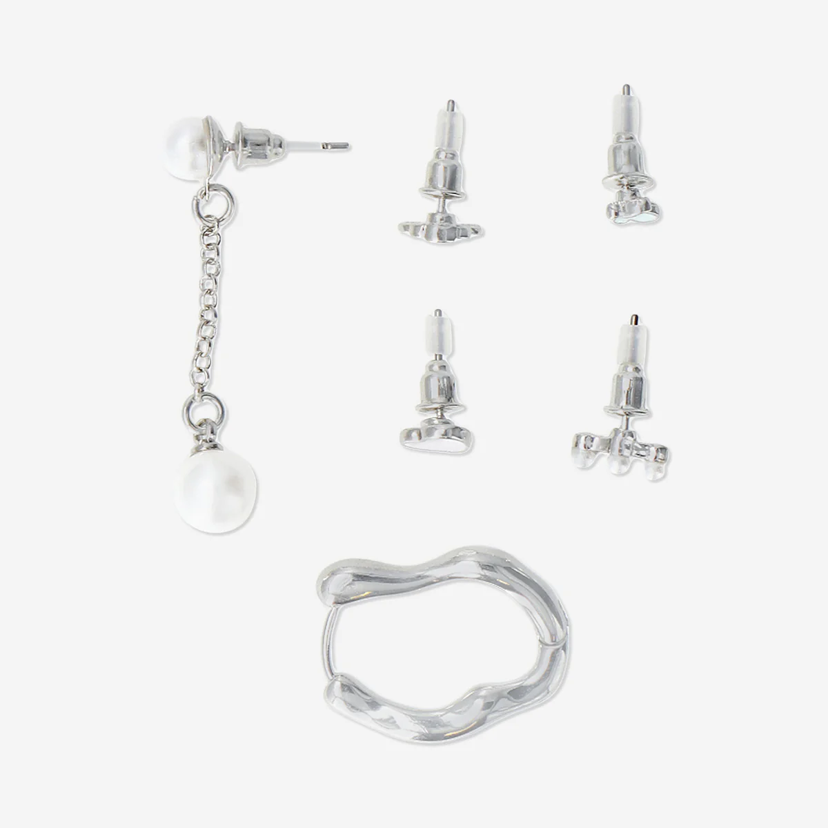 Set of earrings - Silver multipack - Image 2