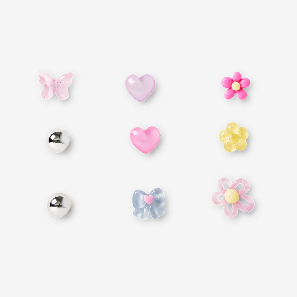 Set of pink charms - 9 pcs - Image 2