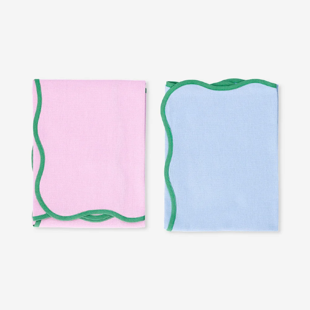 Set of tea towels with scalloped edges - 2 pcs - Image 3