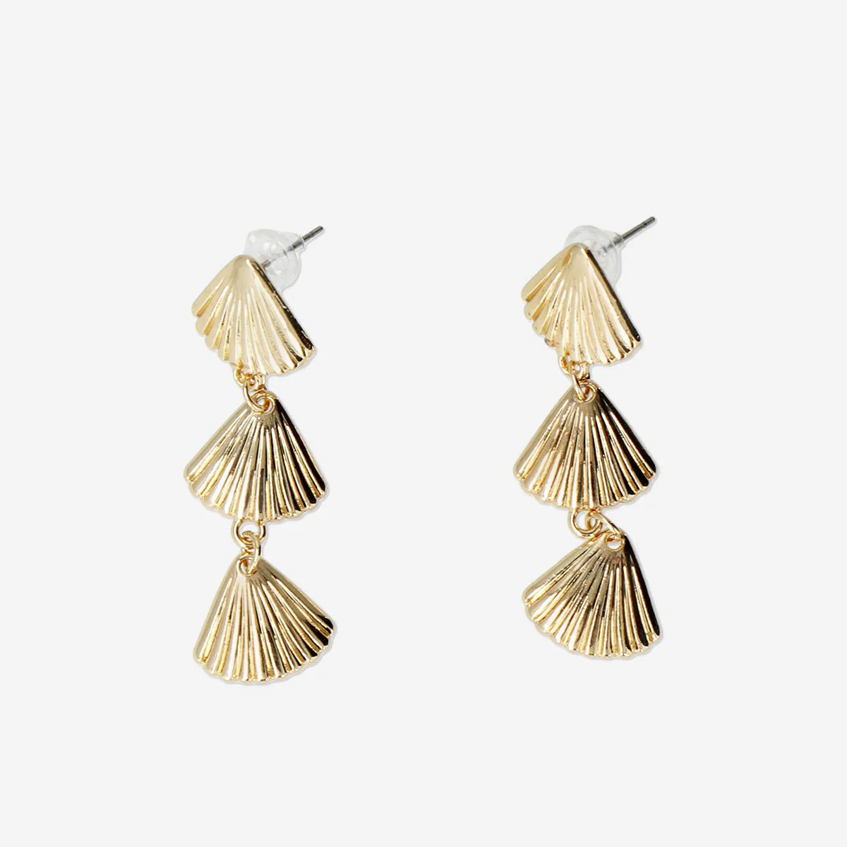 Shells on a row earrings - Image 2