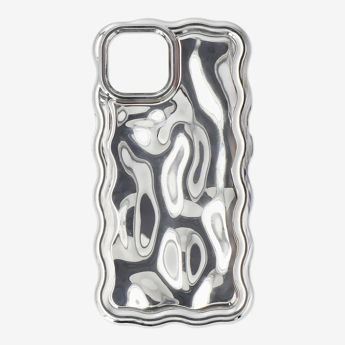 Silver phone cover - Fits IPhone 15