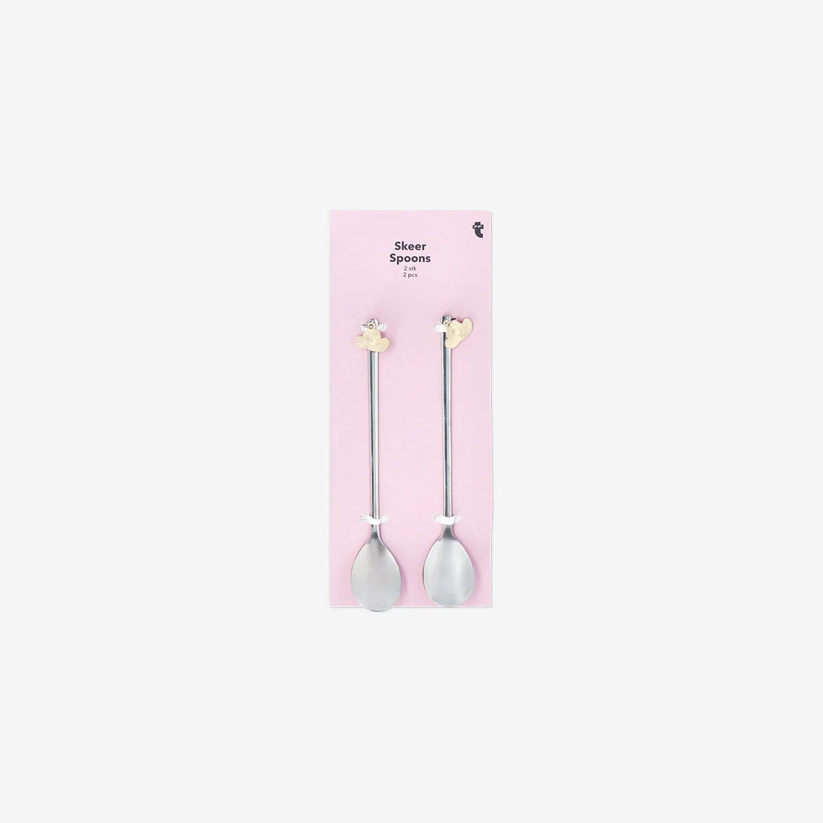 Silver dessert spoons with cowboy hats - 2 pcs - Image 2
