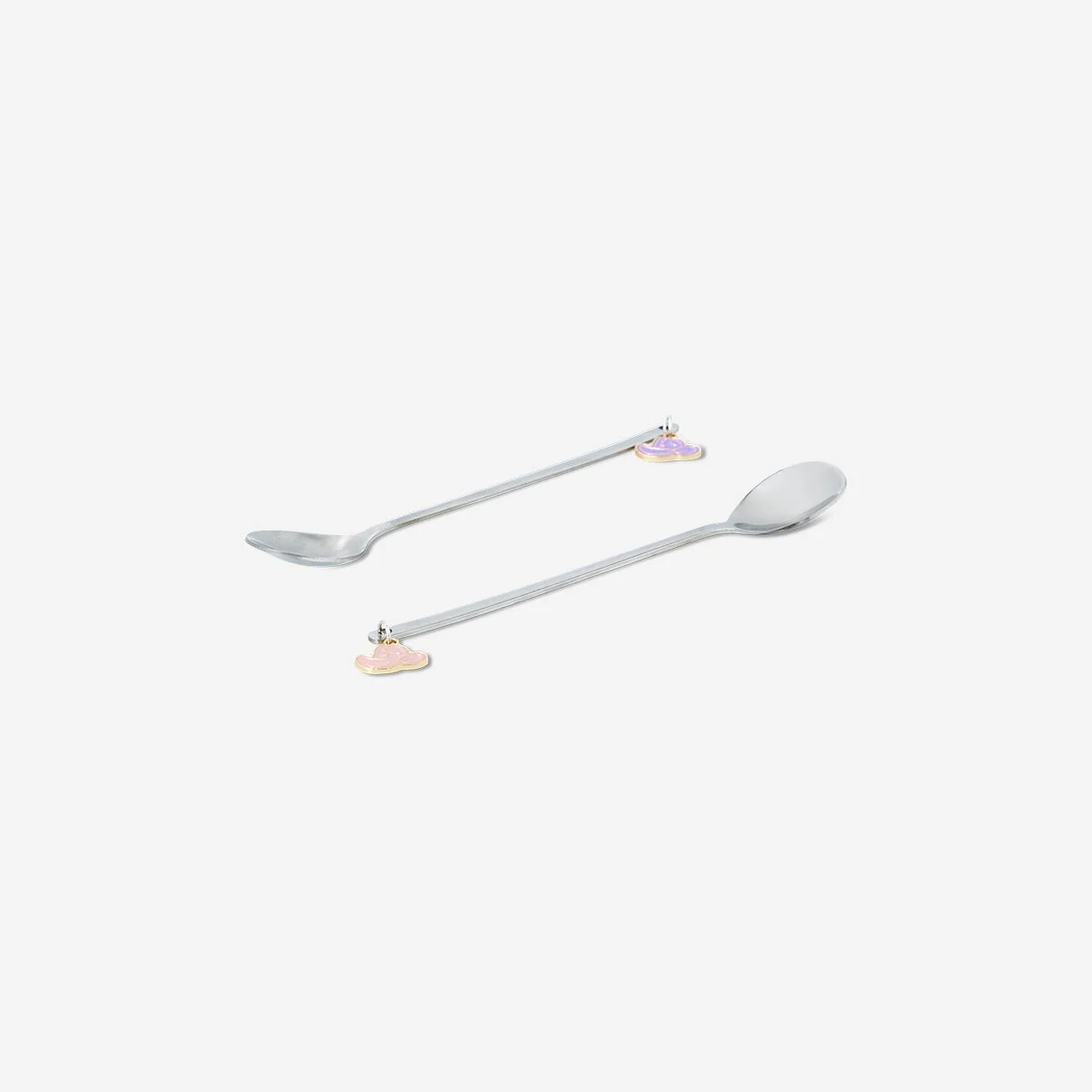Silver dessert spoons with cowboy hats - 2 pcs - Image 3