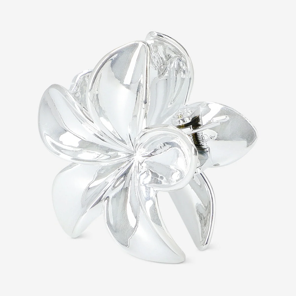 Silver flower hair clip - Image 3