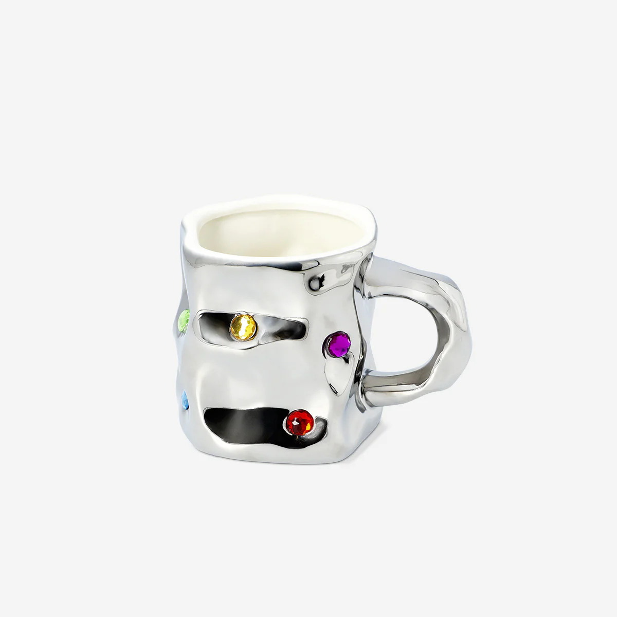 Silver mug with gemstones - 270 ml