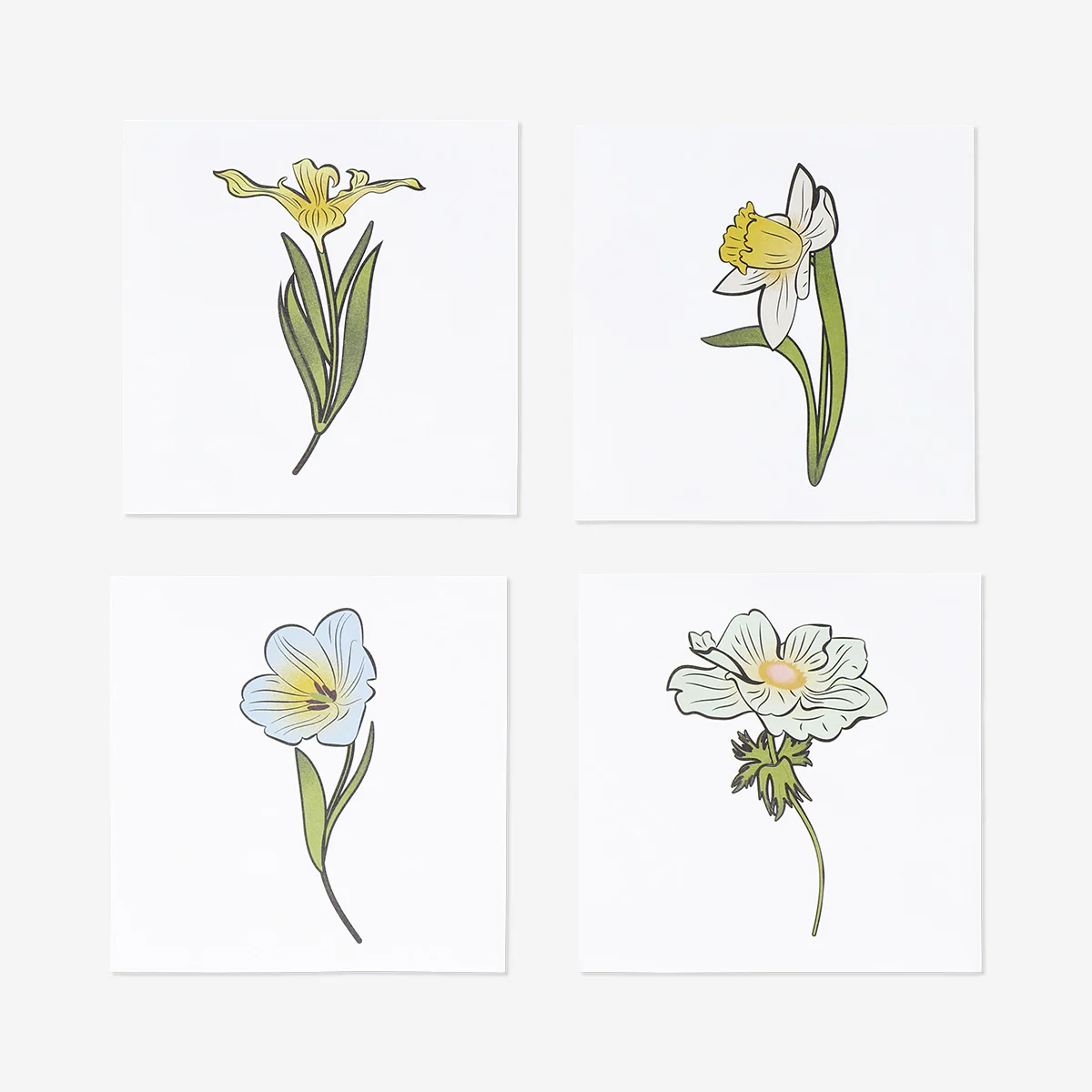 Single large flower stickers - 10 pcs - Image 3