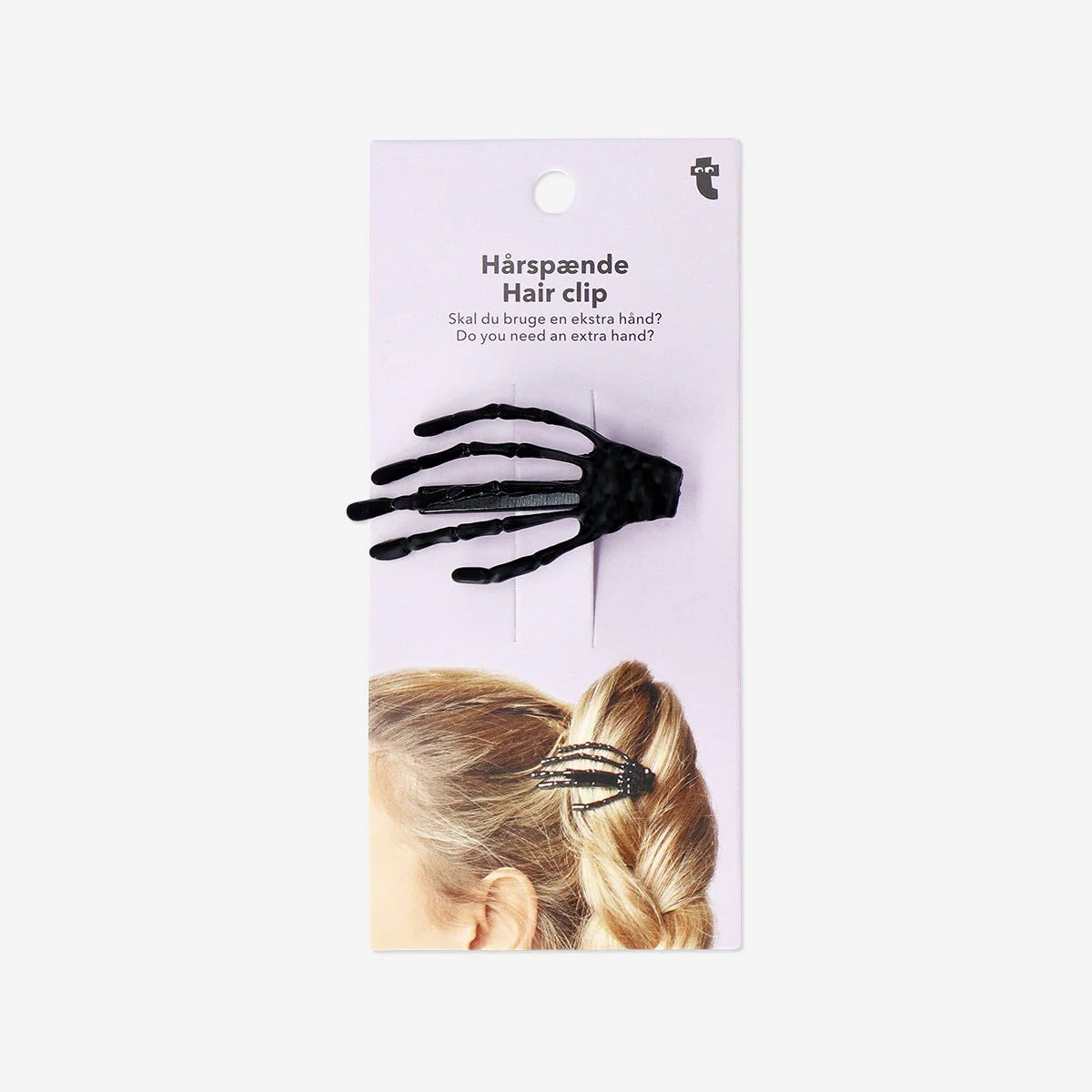 Skeleton hand hair clip