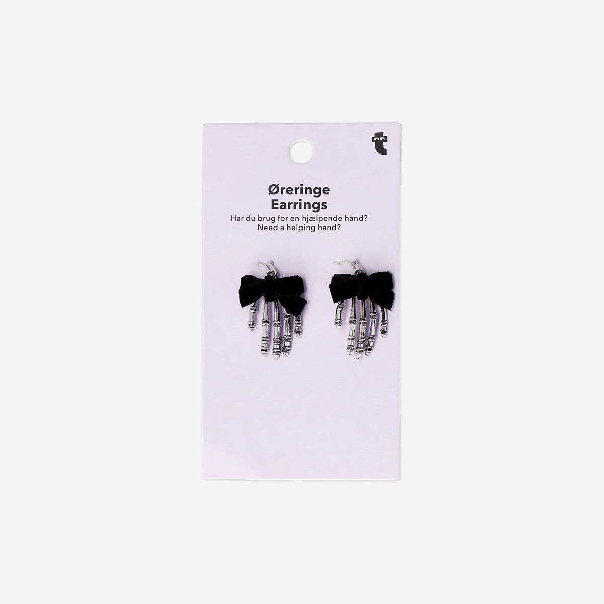 Skeleton hands earrings