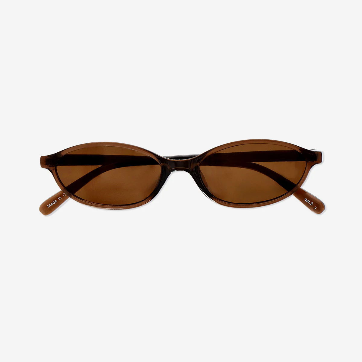 Slim brown sunglasses
