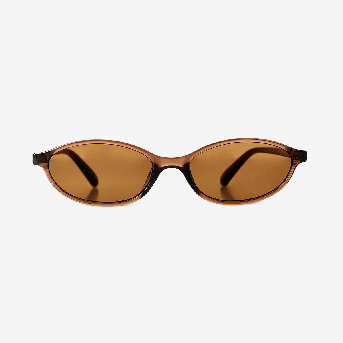 Slim brown sunglasses - Image 3