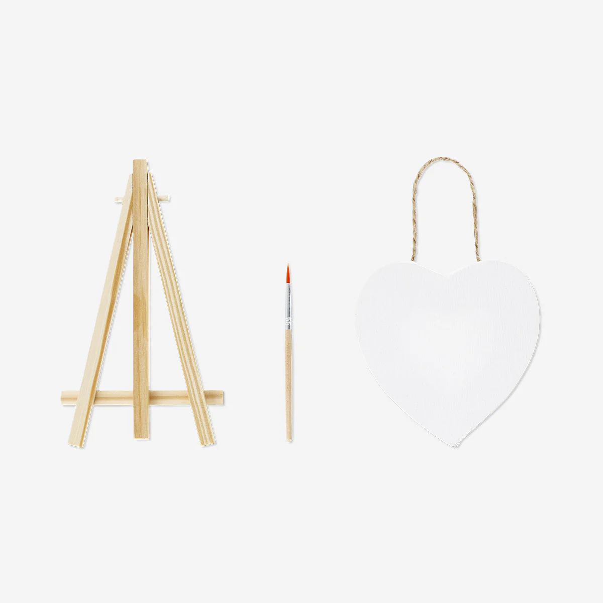 Small heart canvas with easel - Image 2