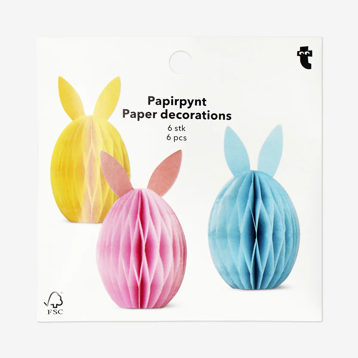 Small honeycomb Easter decorations - 6 pcs - Image 2