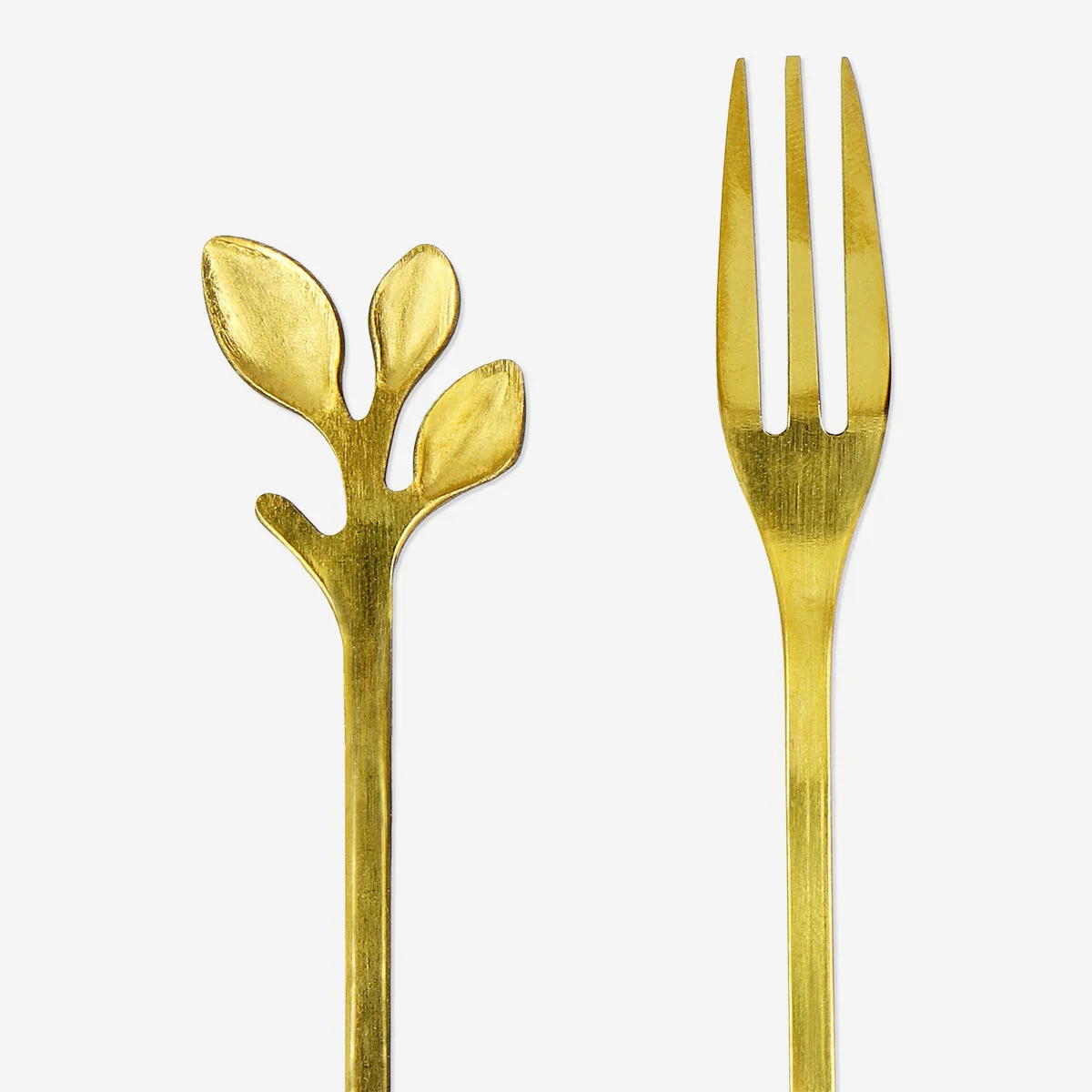 Snack Forks with Leaves - 2 pcs - Image 2