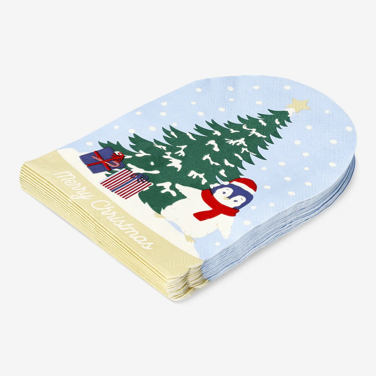 Snowglobe shaped napkins - 16 pcs - Image 2
