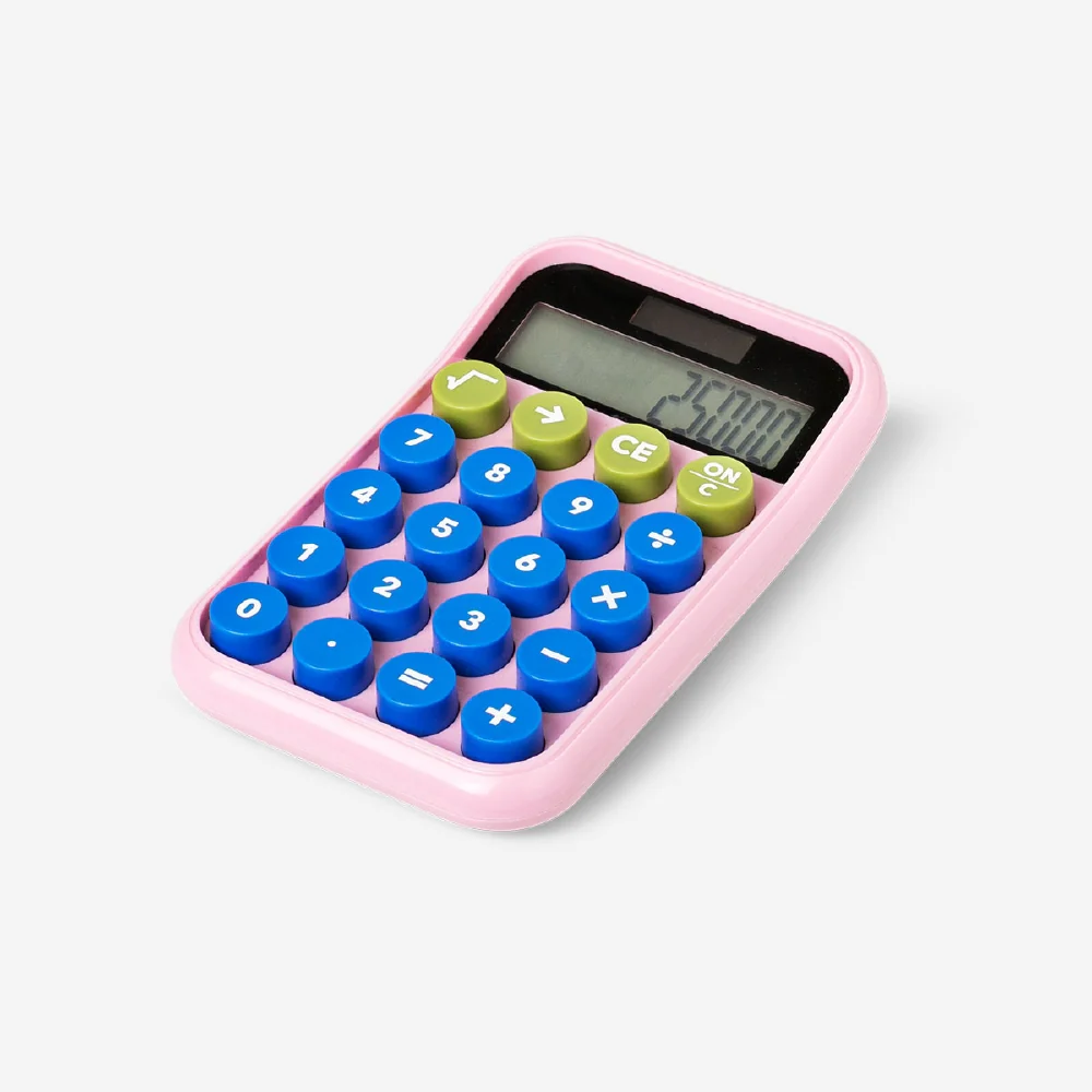 Solar powered pink calculator - Image 2