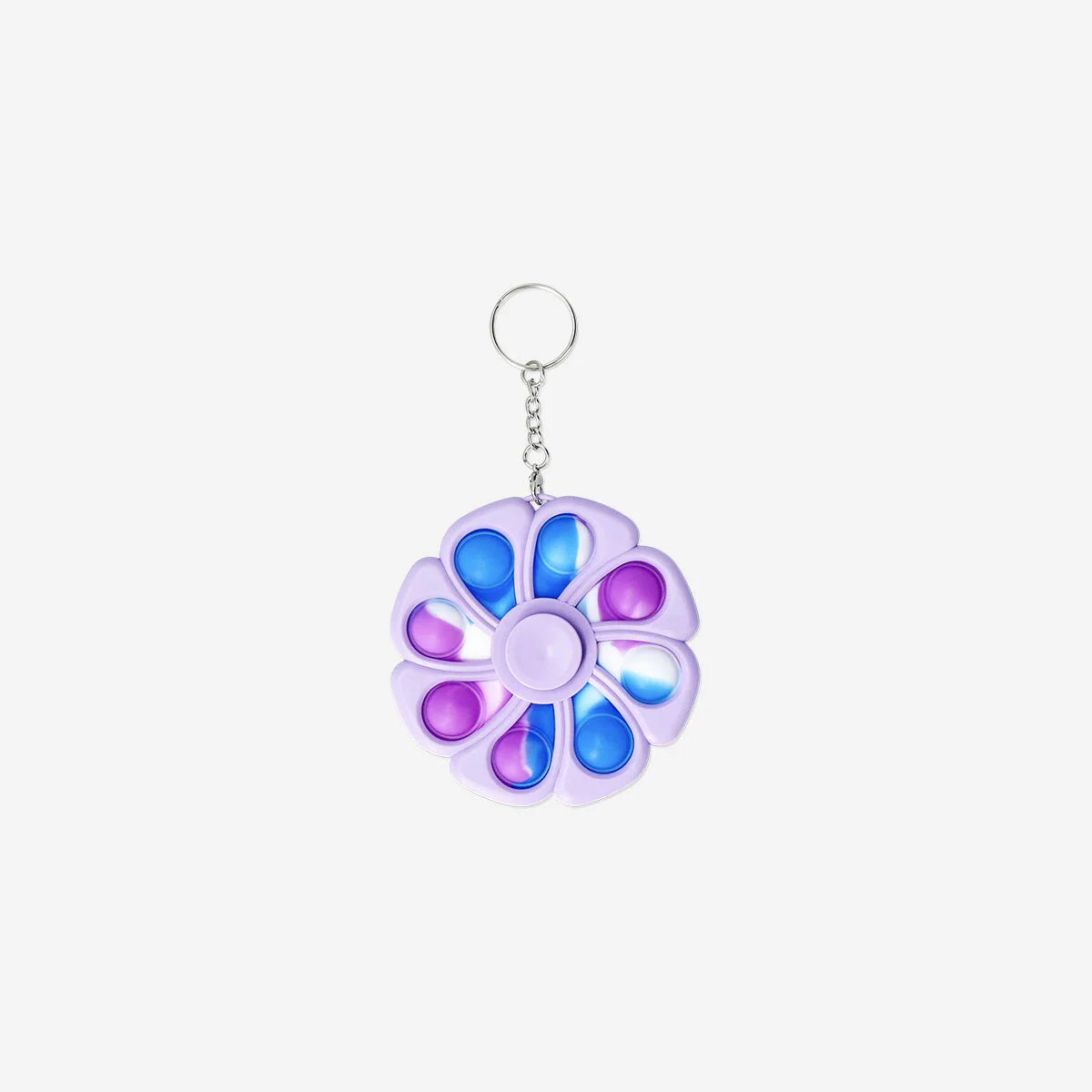 Key ring - Spinning flower