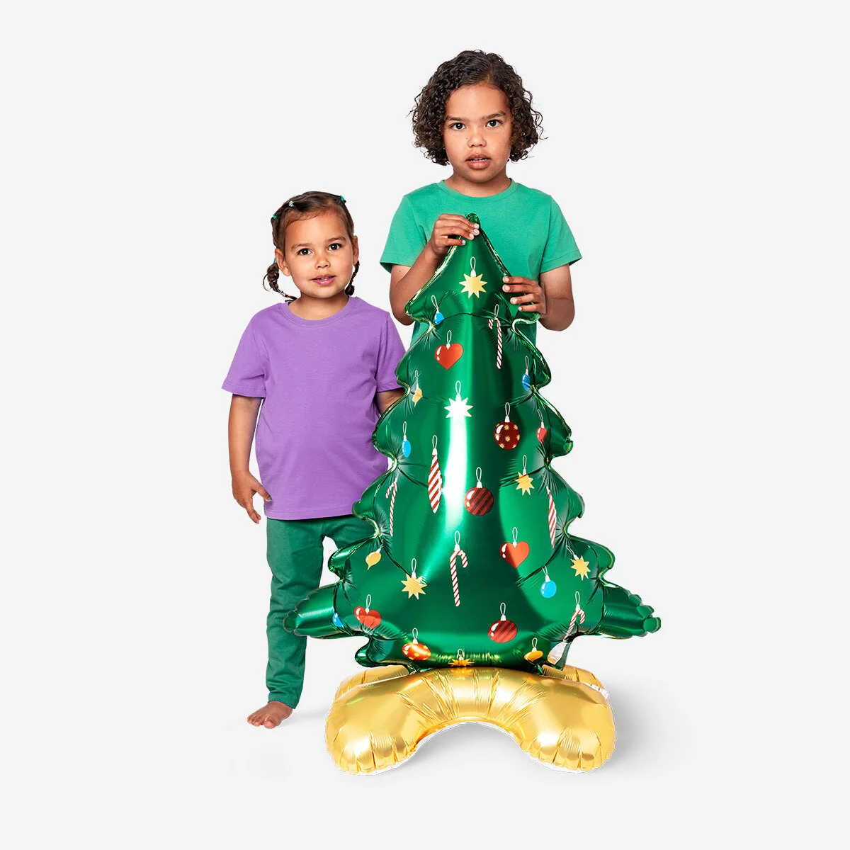 Standing Christmas tree foil balloon - 90 cm - Image 2