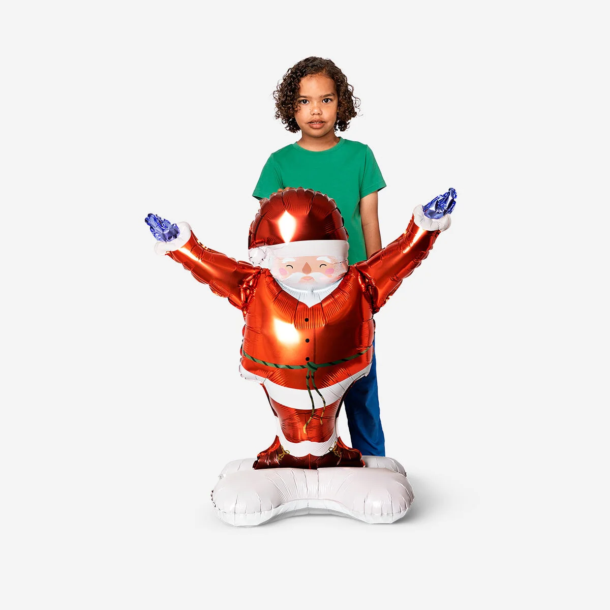 Standing santa foil balloon - 115 cm - Image 2