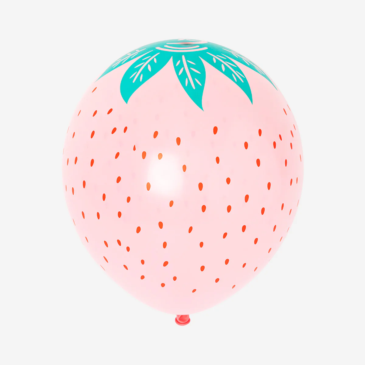 Strawberry and raspberry balloons - 6 pcs - Image 3