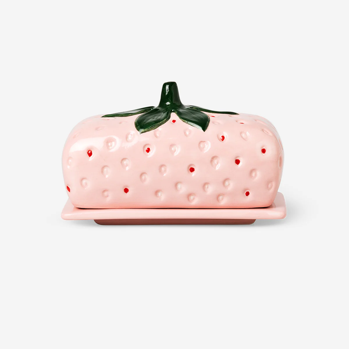 Pink strawberry butter tray - Image 3