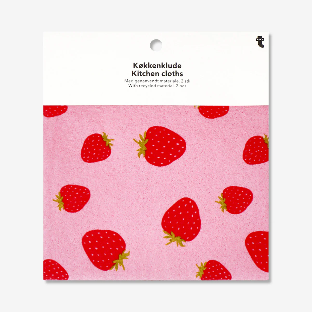 Strawberry kitchen cloths - 2 pcs - Image 3