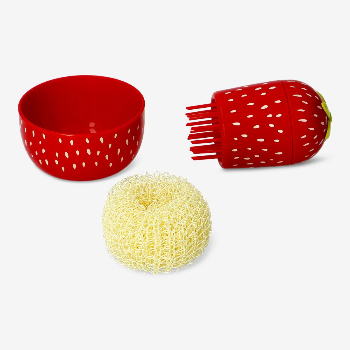 Strawberry washing up brush - Image 4