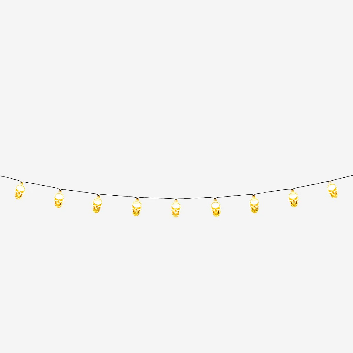 Skull string lights. 285 cm