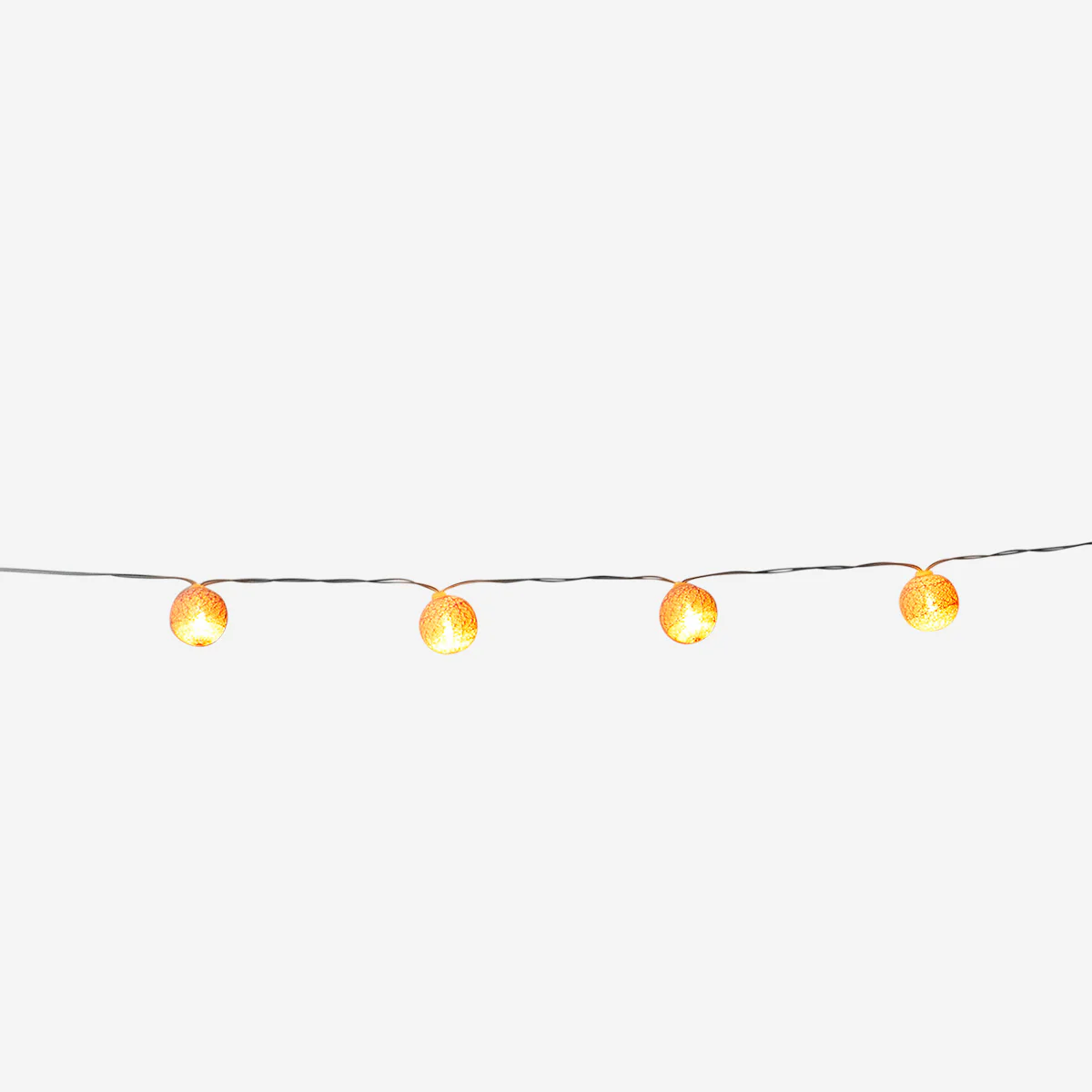 String lights - Lilac woven balls