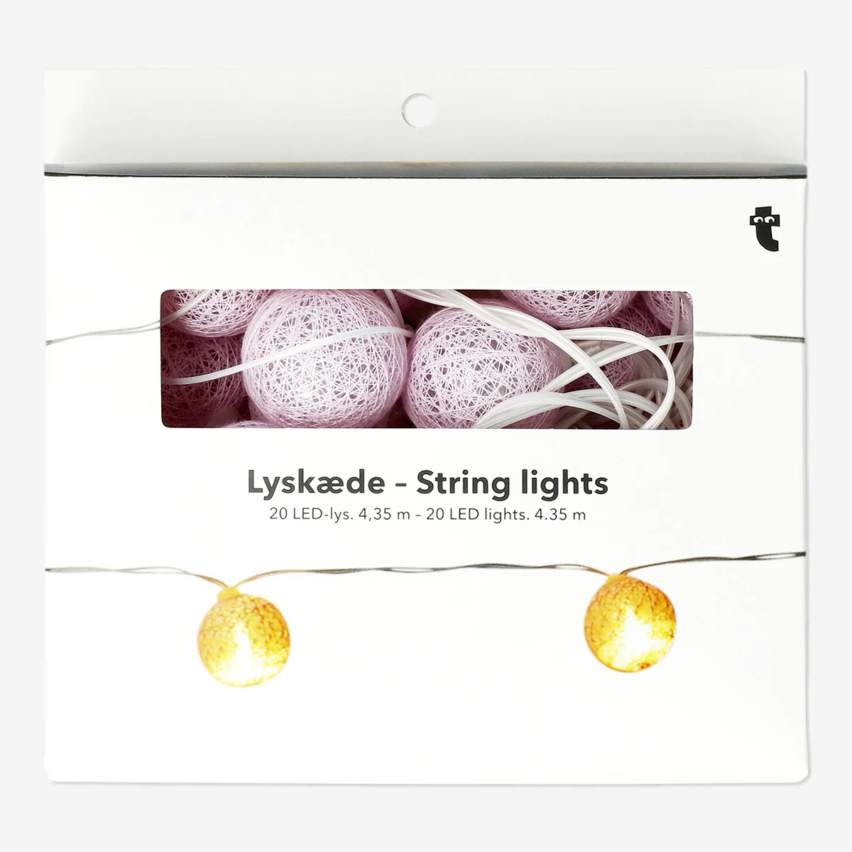 String lights - Lilac woven balls - Image 3