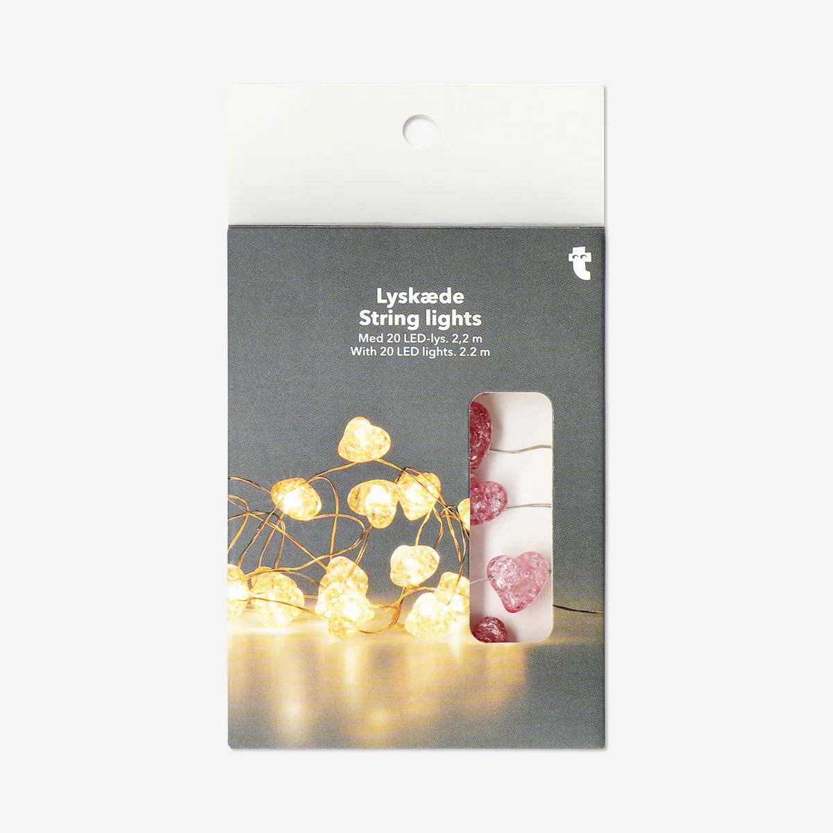 String lights - Pink hearts - Image 3
