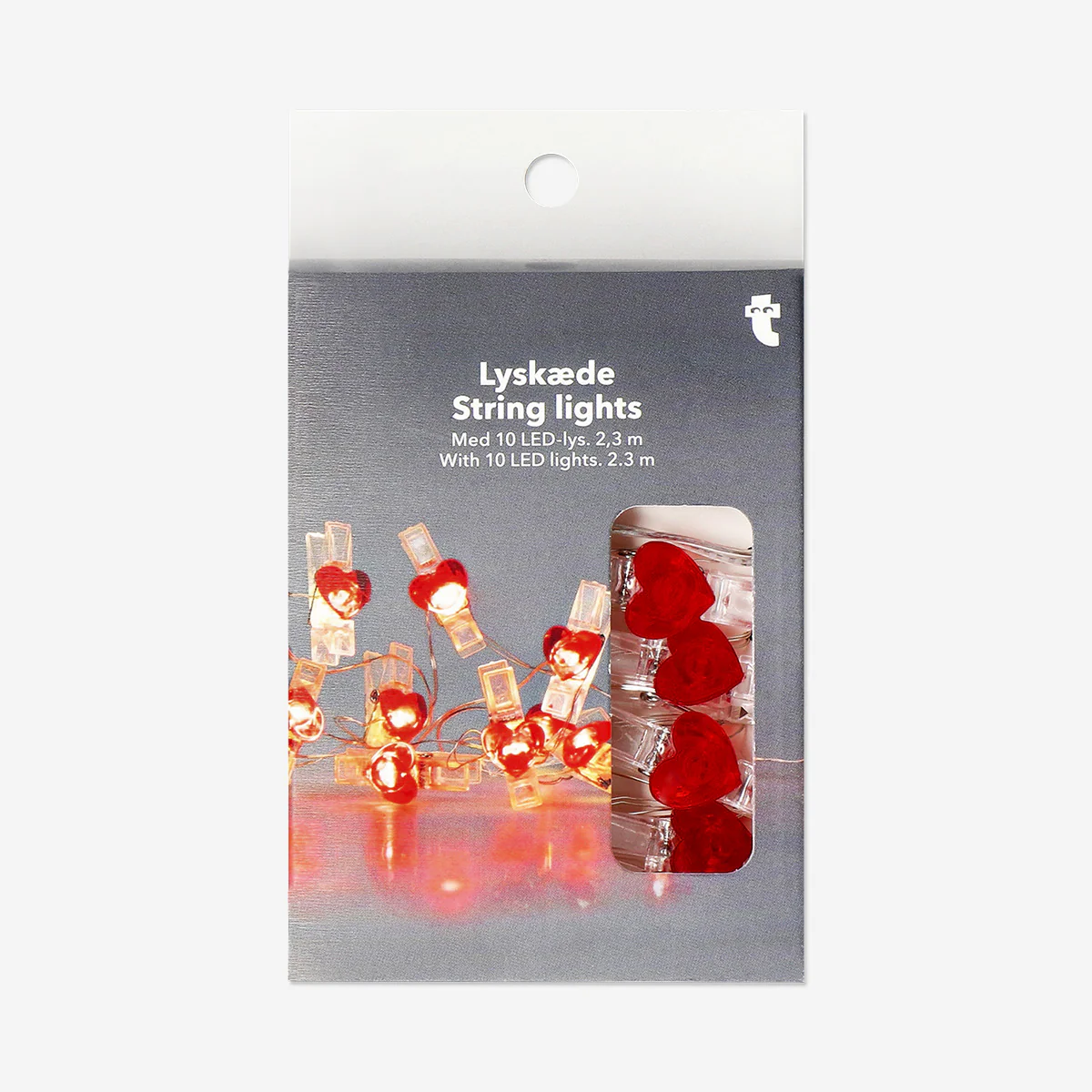 String lights - Red heart clips - Image 3