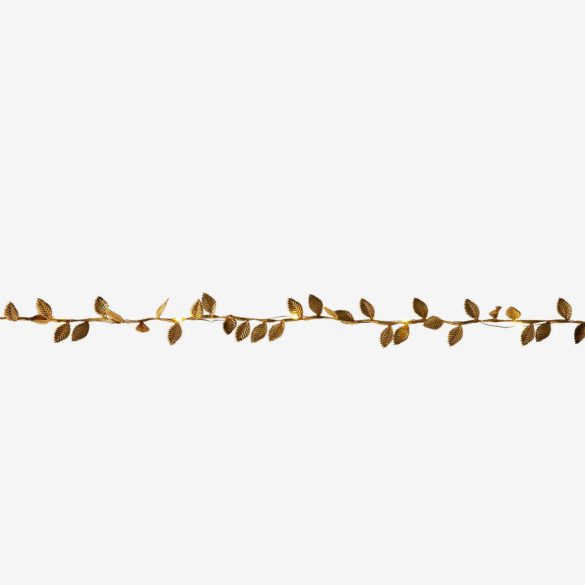 String Lights with Golden Leaves - 228 cm - Image 2
