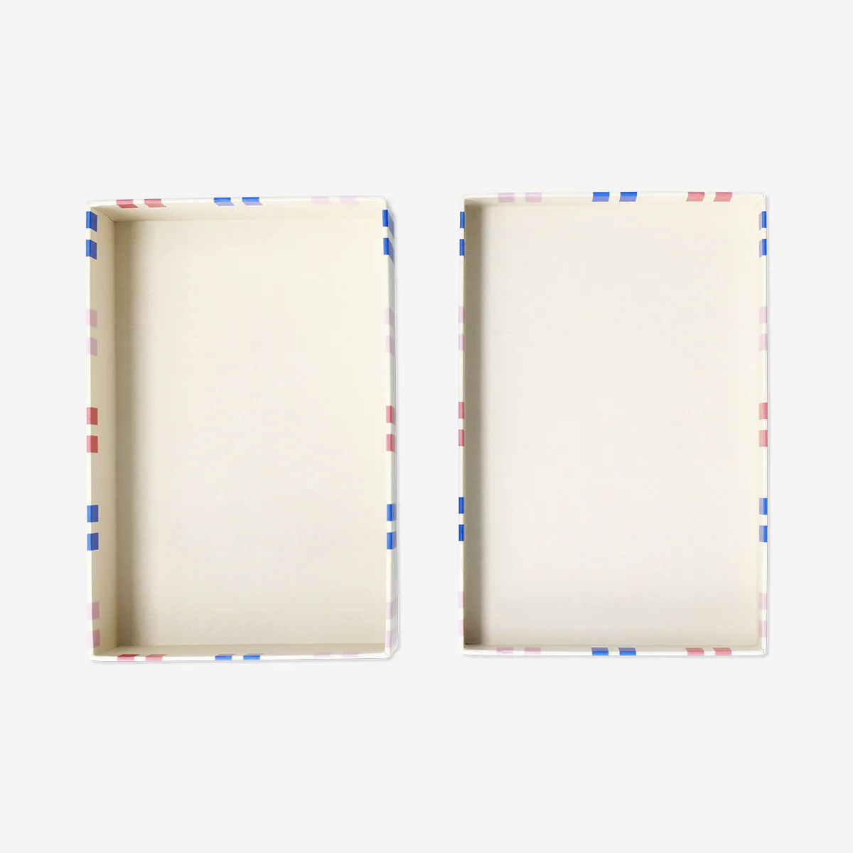 Striped paper storage box - 11x17 cm - Image 3
