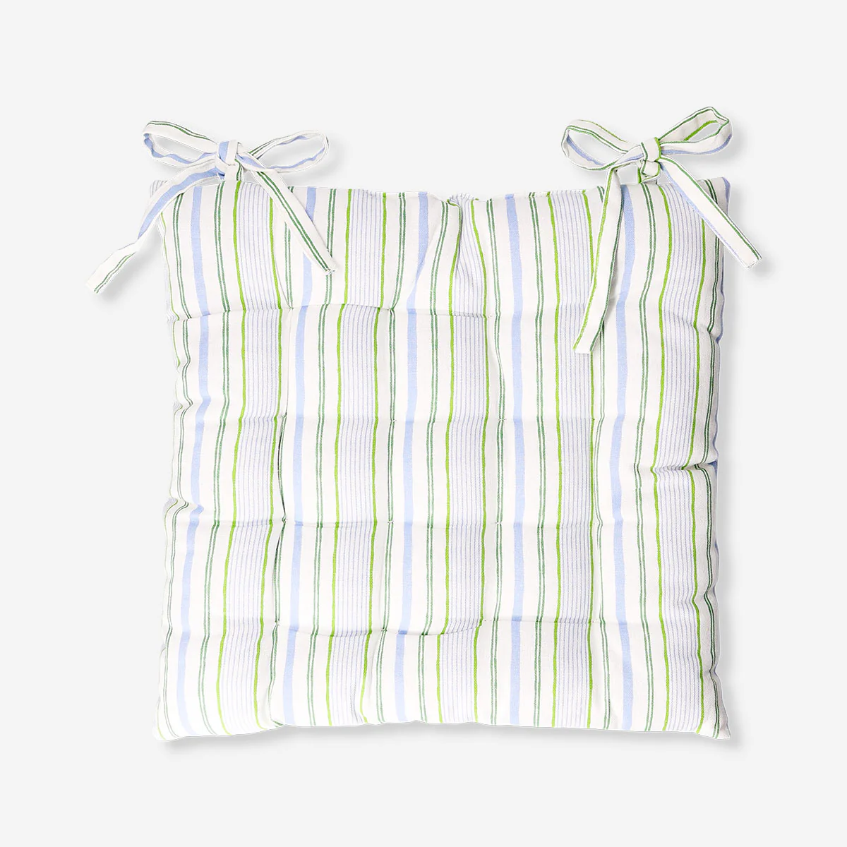 Striped quilted seat pad - 40x40 cm - Image 2