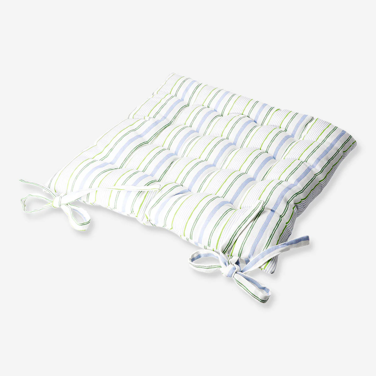 Striped quilted seat pad - 40x40 cm - Image 3