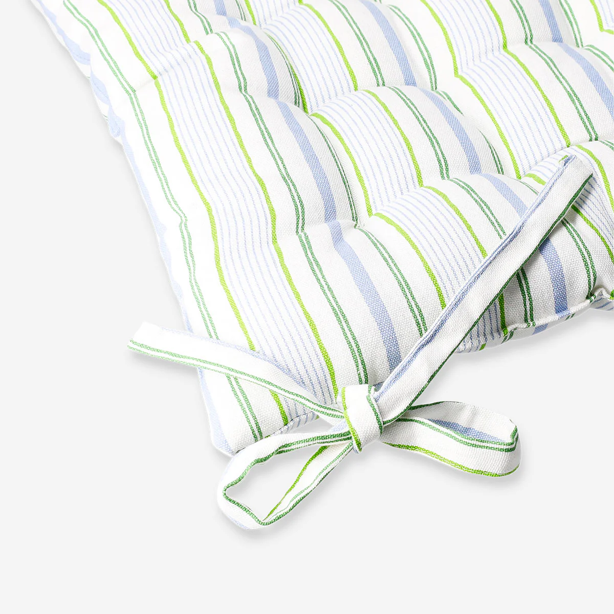 Striped quilted seat pad - 40x40 cm - Image 4