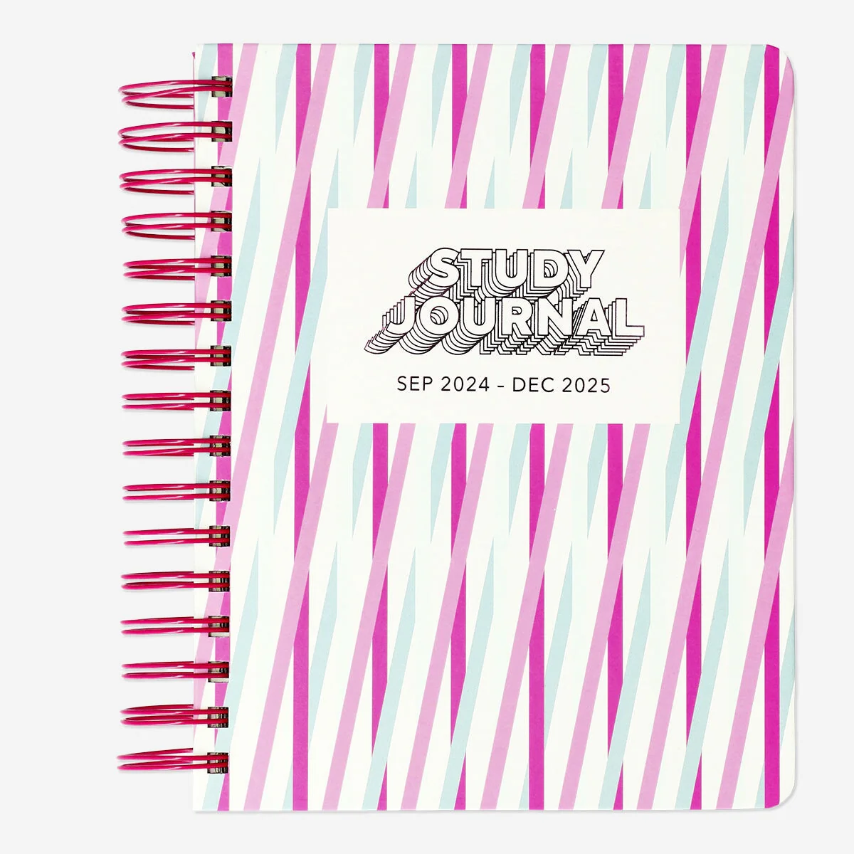 Striped study planner. English