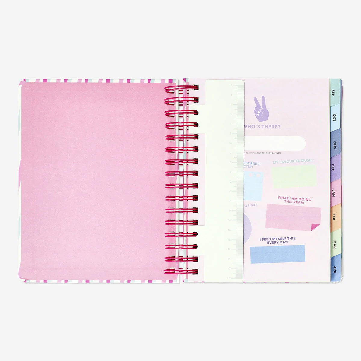 Striped study planner. English - Image 2