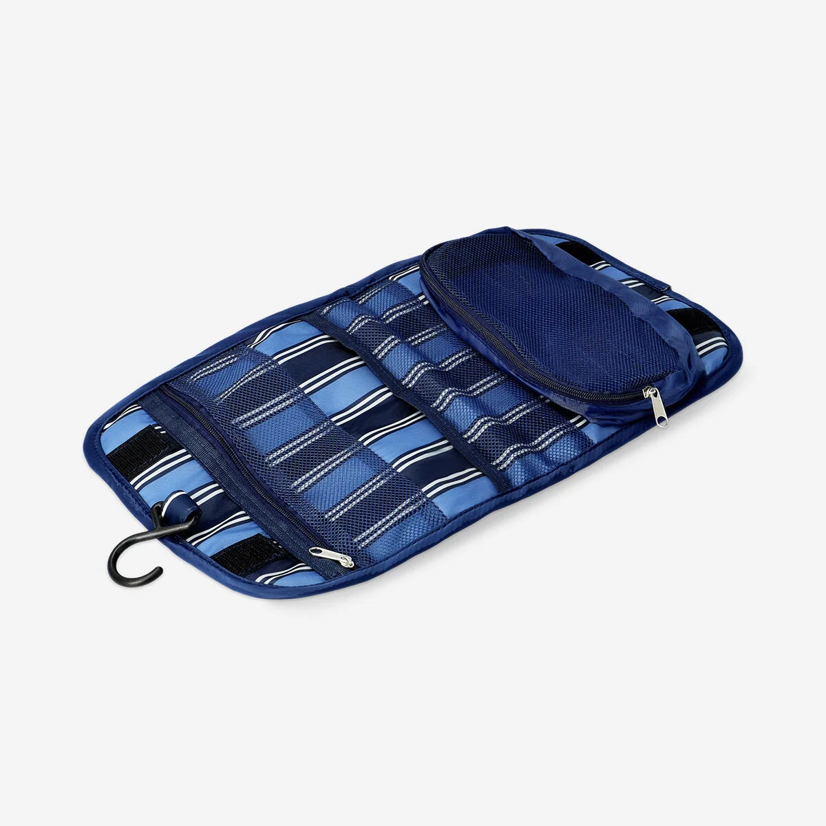 Striped toiletry bag for hanging - Image 2
