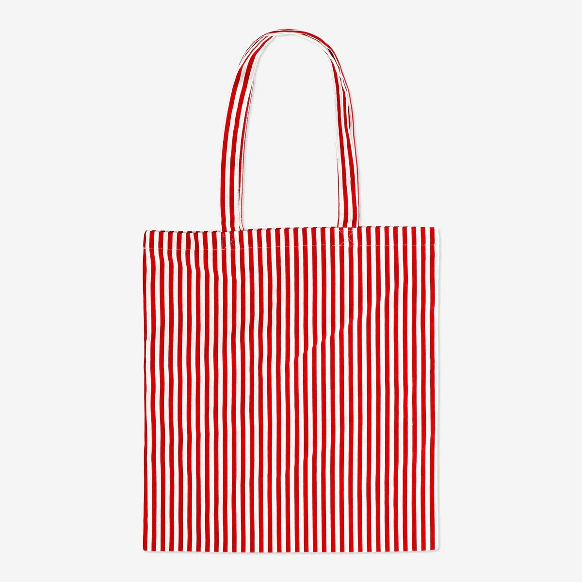 Striped tote bag with santa's face - Image 2