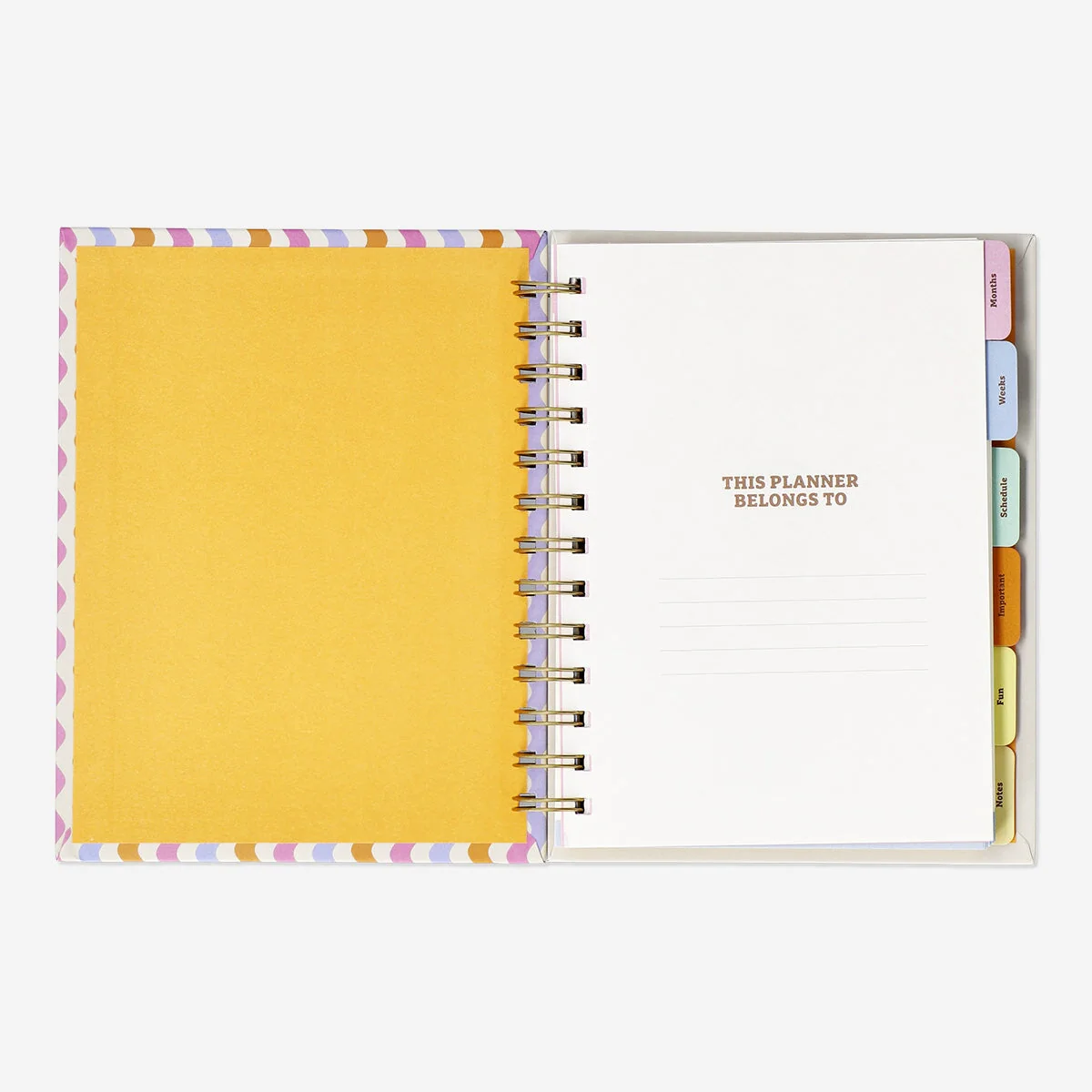 Study planner with wavy pattern - English - Image 3