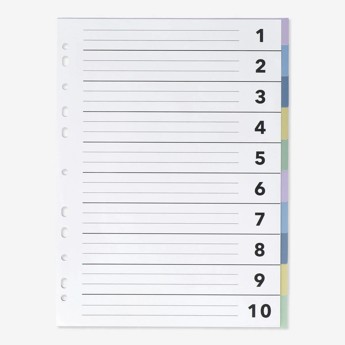 Tab dividers