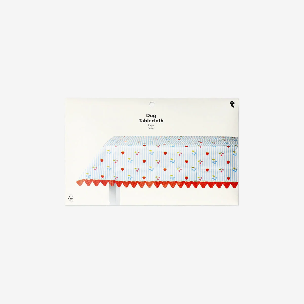 Tablecloth with berry print - 120 x 180 cm - Image 3