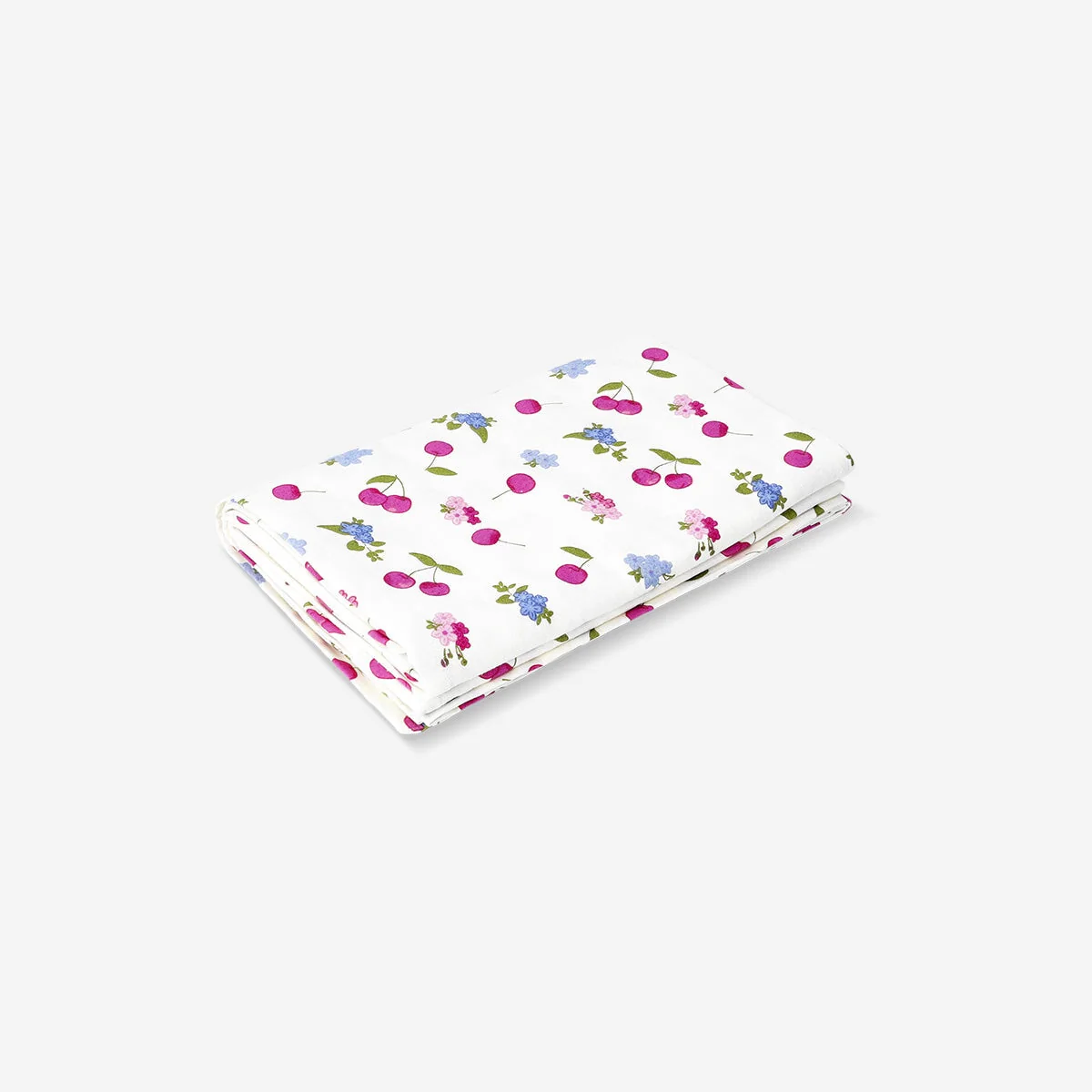 Floral tablecloth with cherries - 140 x 220 cm - Image 3