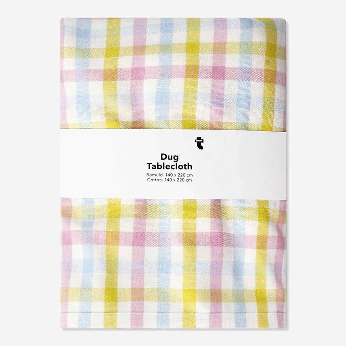 Tablecloth with multi colored checks - 140x220 cm